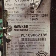 36 Volt Forklift Battery Hawker For Sale For 2 250 Bt Forklifts Net
